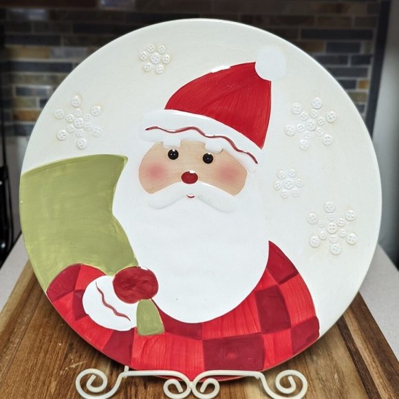 Hallmark Santa Cookie Plate - Picture 1 of 4